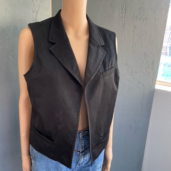 Chico's Black Moto Vest Jacket - Picture 6 of 10